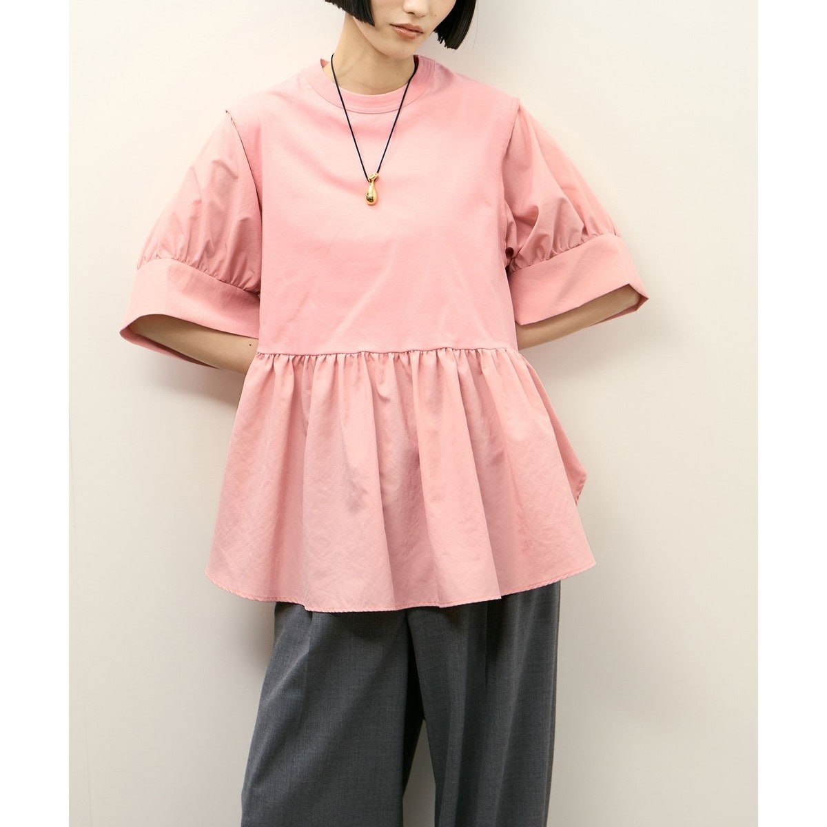 サーモンピンク ブラウス レディーストップス | 通販・人気ランキング