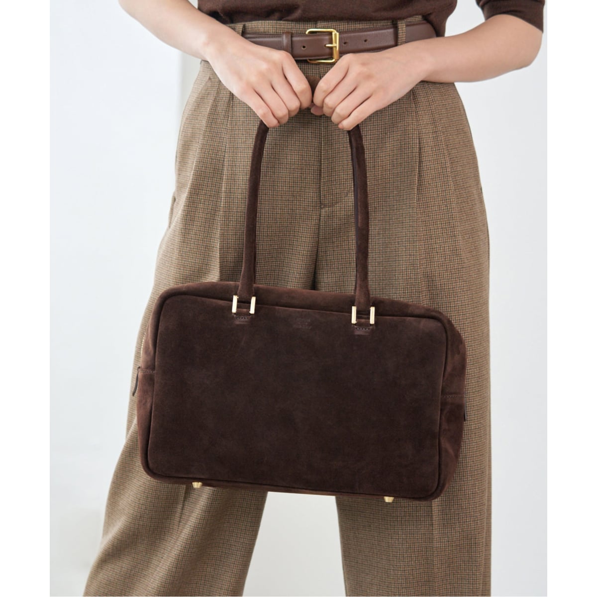 Manuel MILANO/マニュエルミラノ SUEDE BOSTON スエードボストンバッグ