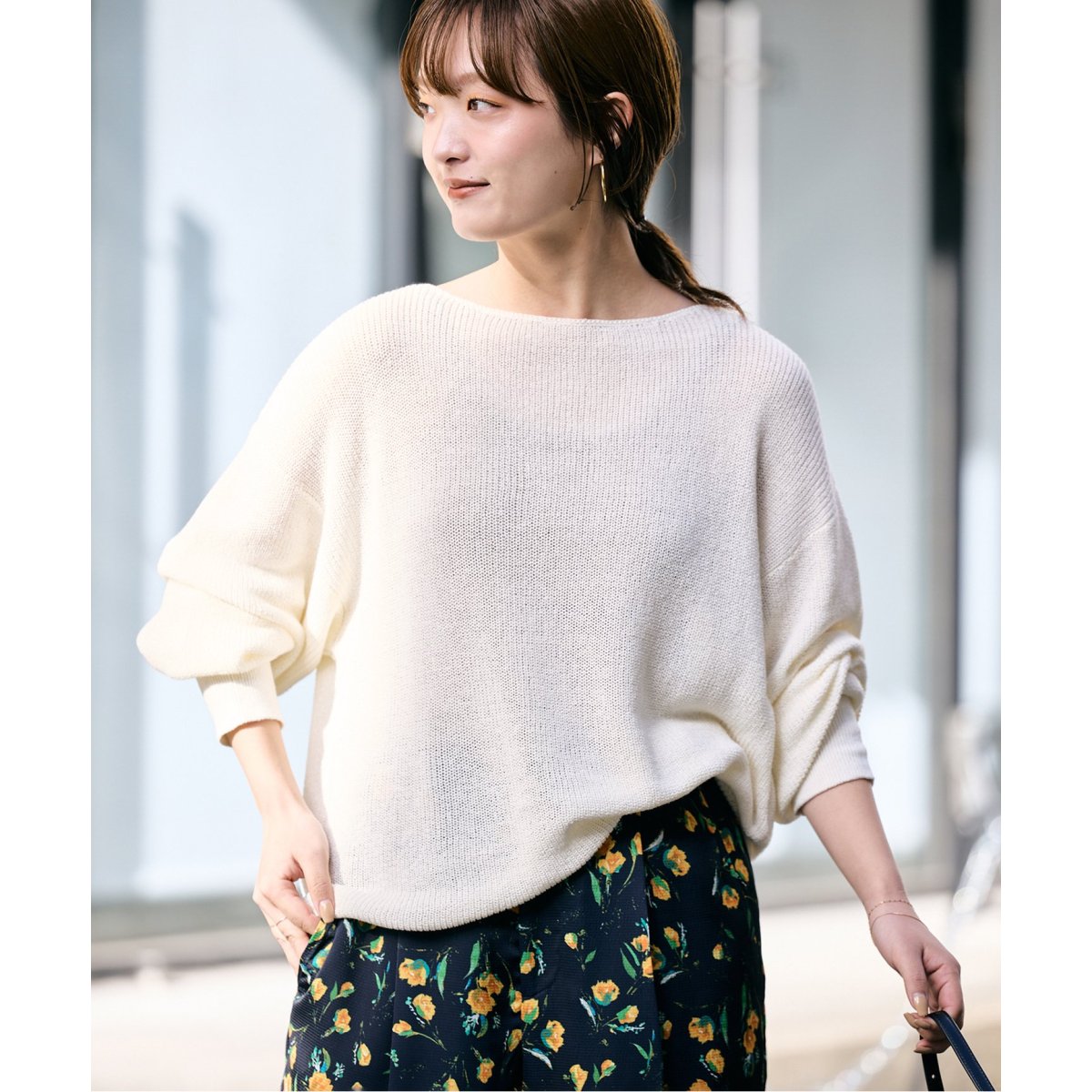 リネン混畦ニット | スローブ イエナ(SLOBE IENA) | マルイウェブチャネル