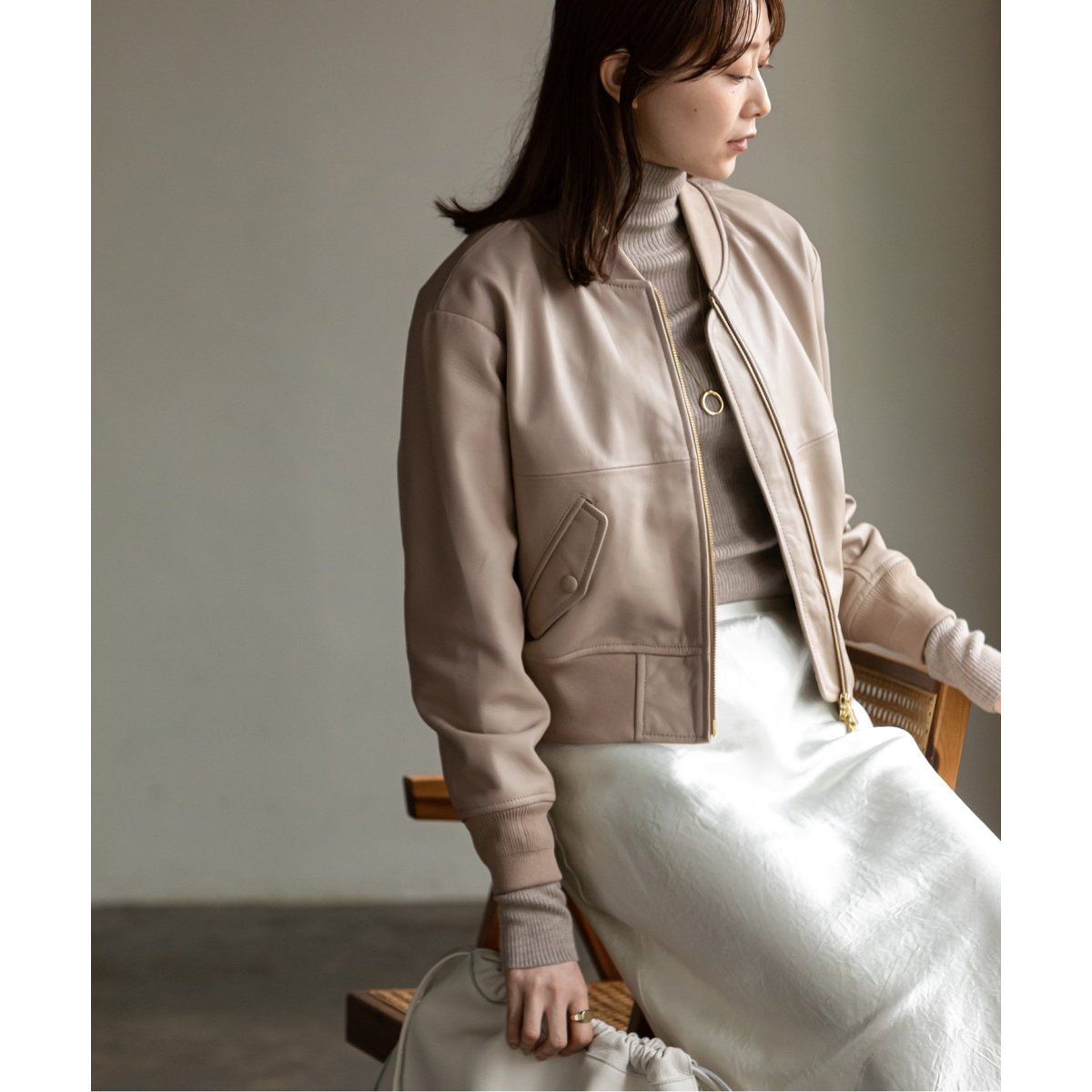 ラムレザーMA-1ブルゾン | ノーブル(Noble) | マルイウェブチャネル