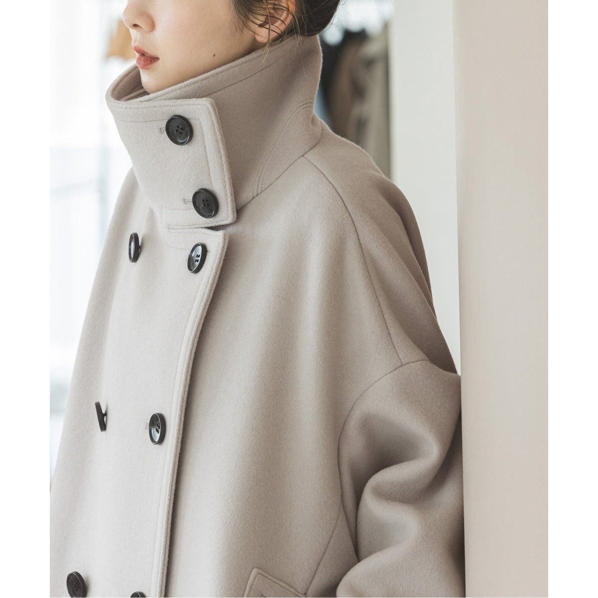 追加》スタンドカラーオーバーコート | ノーブル(Noble) | マルイ