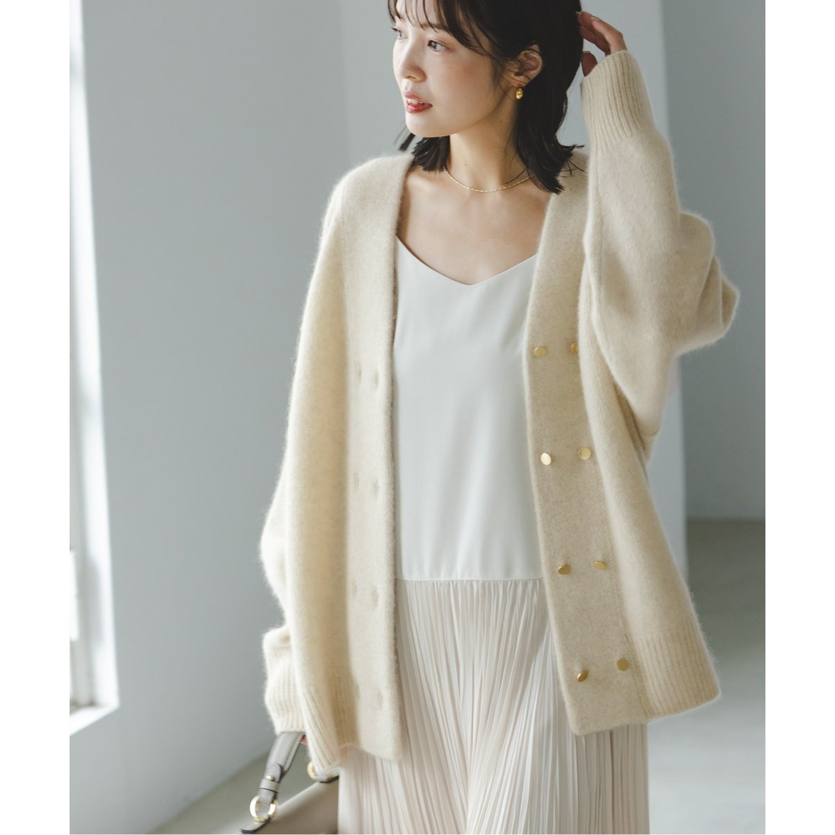 YAK/ヤク ダブルボタンニットカーディガン | ノーブル(Noble) | マルイ