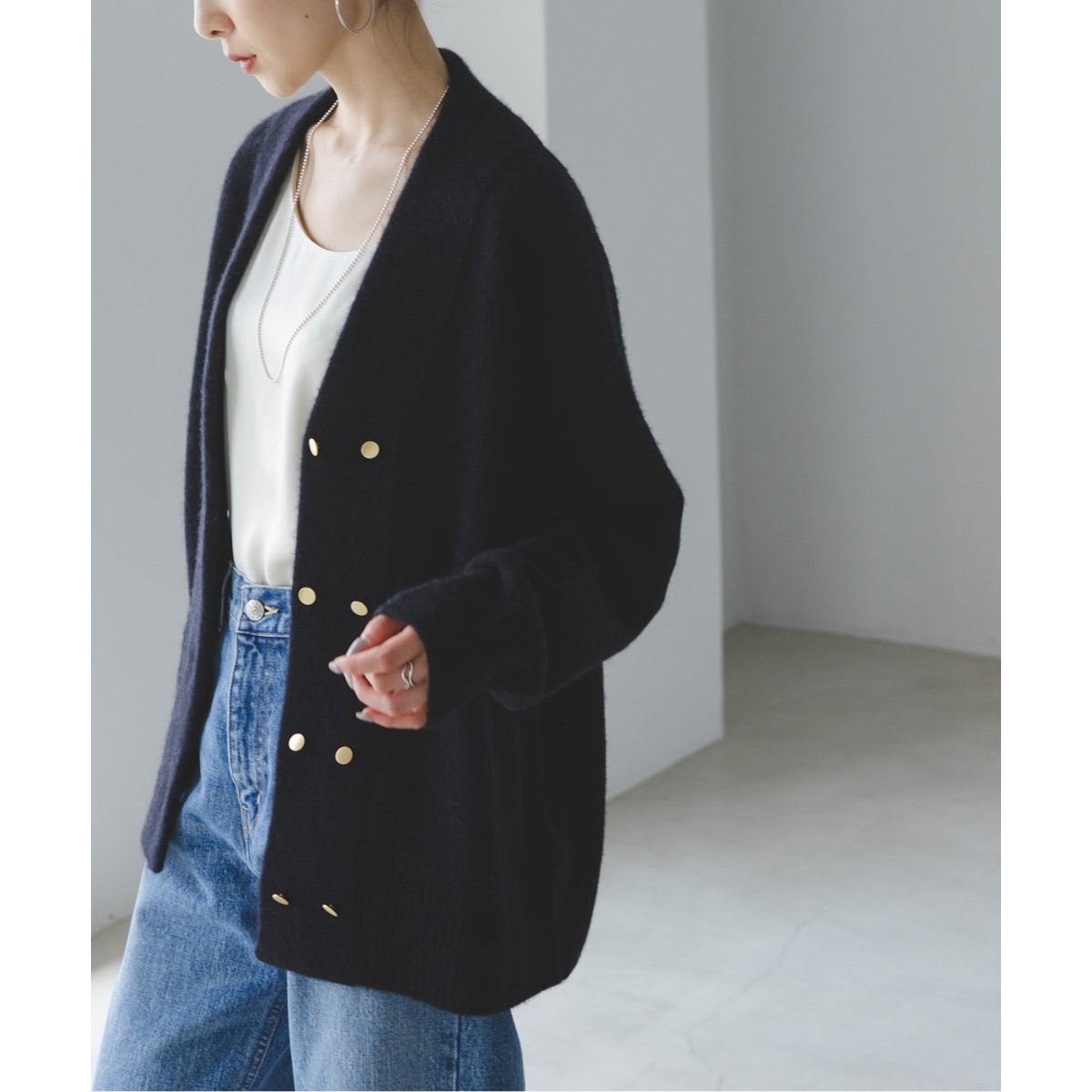 YAK/ヤク ダブルボタンニットカーディガン | ノーブル(Noble) | マルイ