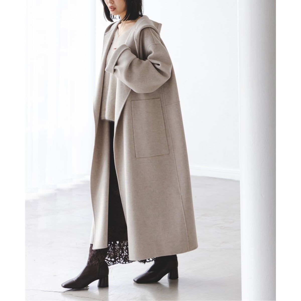 追加》Super160sリバーフーディーコート | ノーブル(Noble) | マルイ