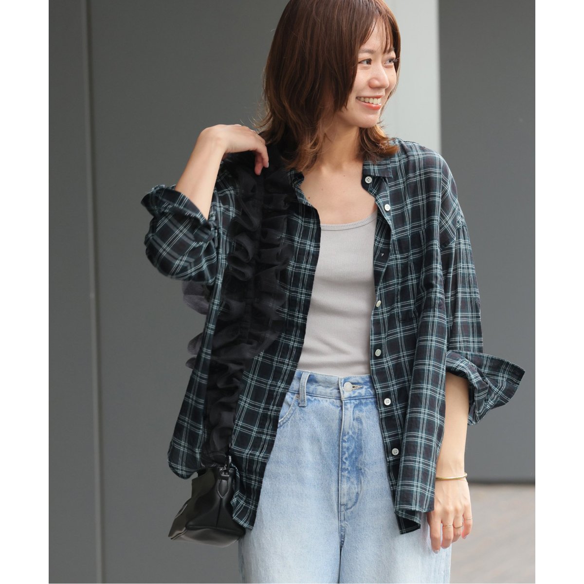 コットンローンチェックオーバーサイズシャツ | ジャーナル