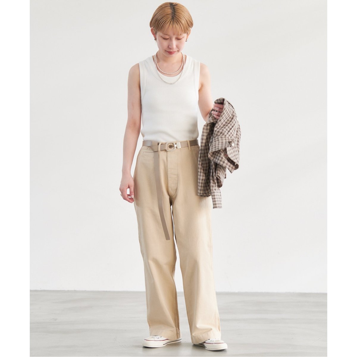 ≪追加3WEB限定≫Higuchi×S チノワイドパンツ | スピック＆スパン