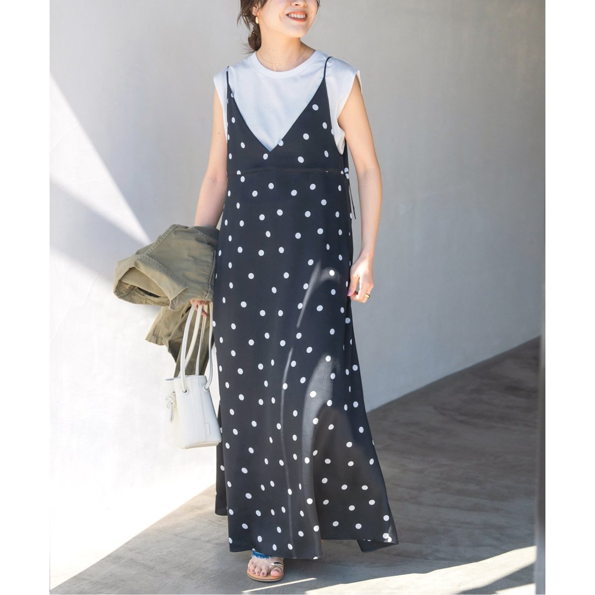 ドットフレアキャミワンピース | スピック＆スパン(Spick and Span