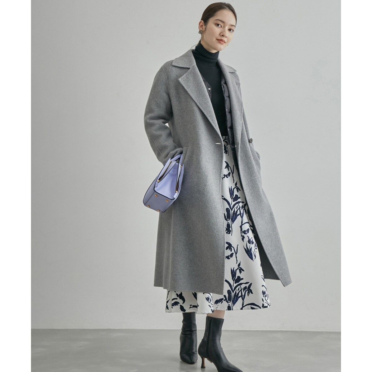 高評価】【SUPER100's/140's】シャルムリバー2WAYロングコート | ロペ