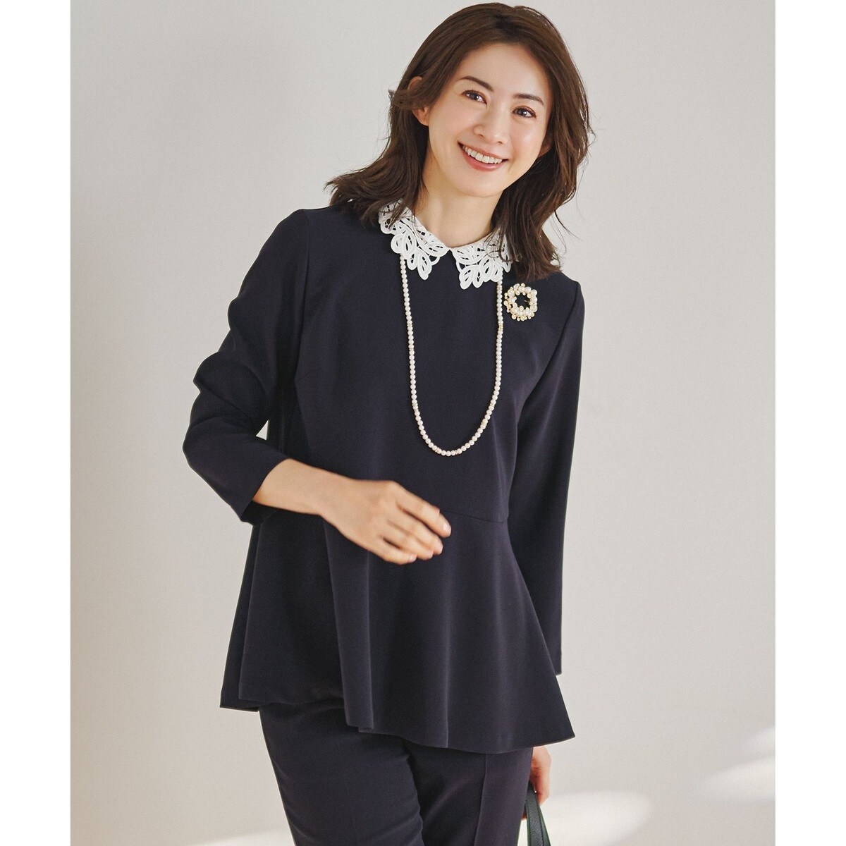 洗える】シャドーリーフ プリント ブラウス | 23区(23KU) | マルイ