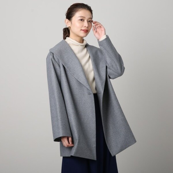 ネオカレッジフラノ ビッグショールコート | アンタイトル(UNTITLED