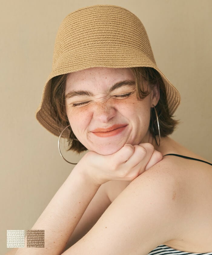 バケットハット 麦わら帽子 全2色 | コカ(coca) | マルイウェブチャネル