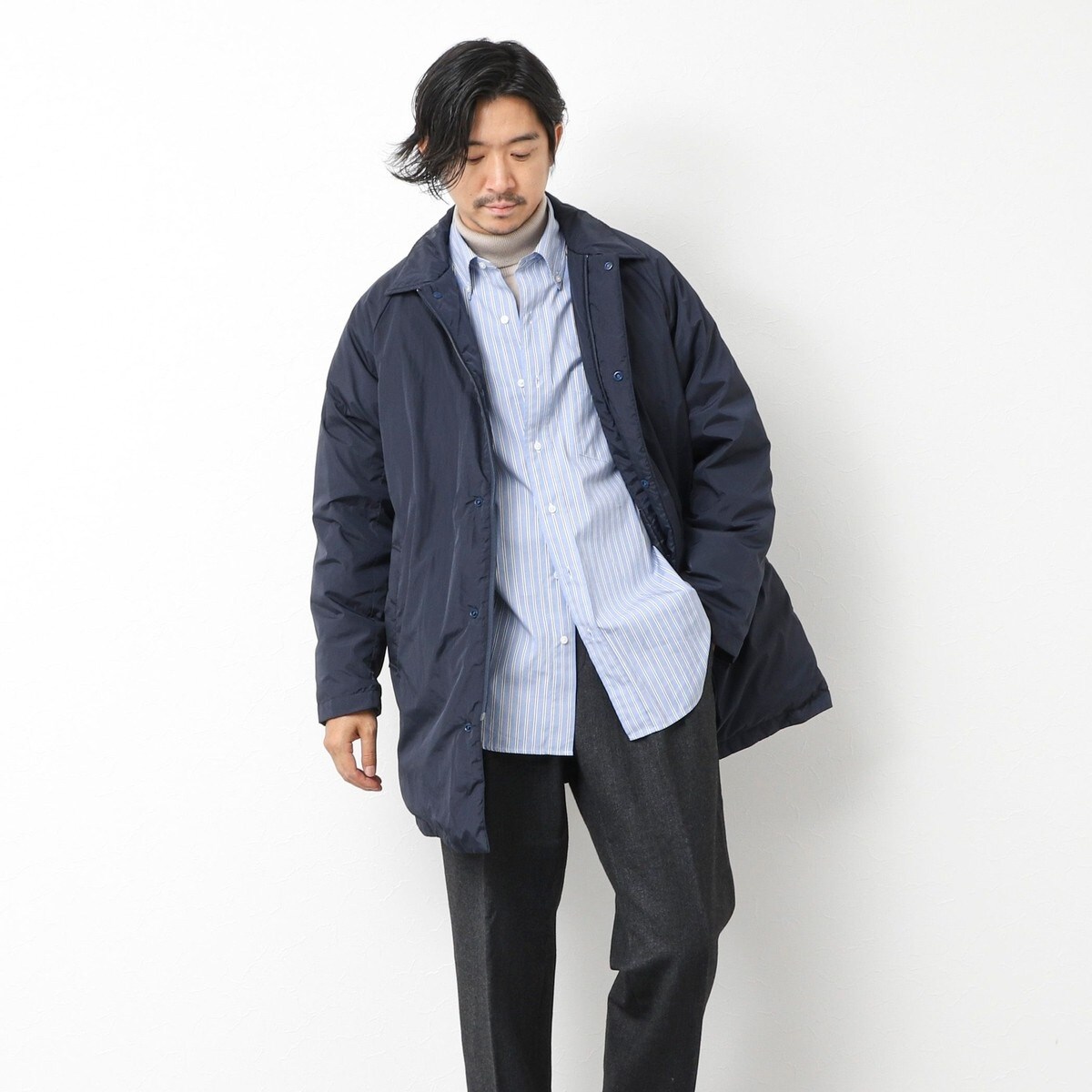 TAION/タイオン】別注ダウンステンカラーコート 25AW | ノーリーズ