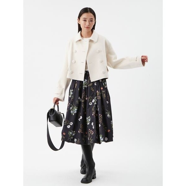 ウールカシミヤショート丈ピーコート | ミラ オーウェン(Mila Owen