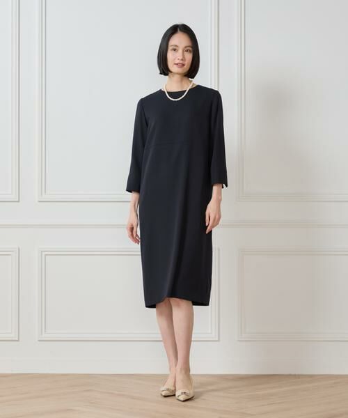 セール】 7分袖ワンピース （ミニ丈・ひざ丈ワンピース）｜7-IDconcept