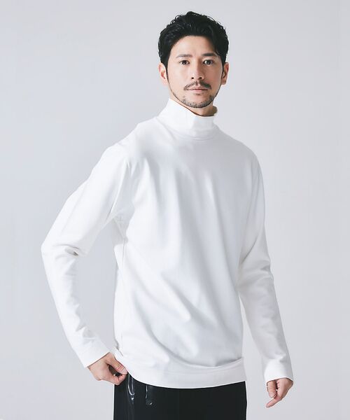 セール】 【定番人気】ストレッチポンチハイネック 長袖Tシャツ （T