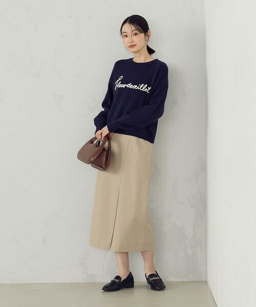 セール】 チェーンステッチ風 ロゴニット （ニット・セーター）｜COMME