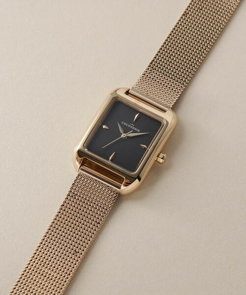 RGスクエアメッシュベルト ウォッチ（ブラック） （腕時計