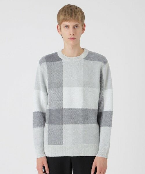 セール】 フェザークレストブリッジチェックニット （ニット・セーター