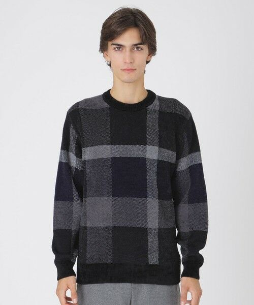 セール】 フェザークレストブリッジチェックニット （ニット・セーター