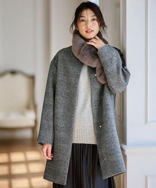 セール】 【防風裏地】カシミヤブレンドコート （その他アウター