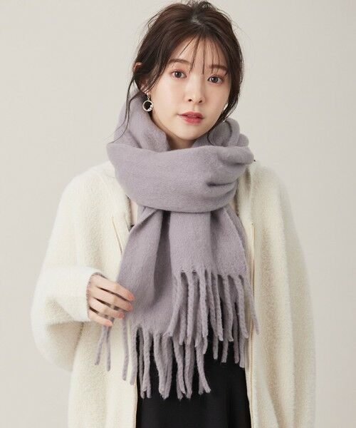 セール】 フワリー無地 ストール （マフラー・ショール・スヌード