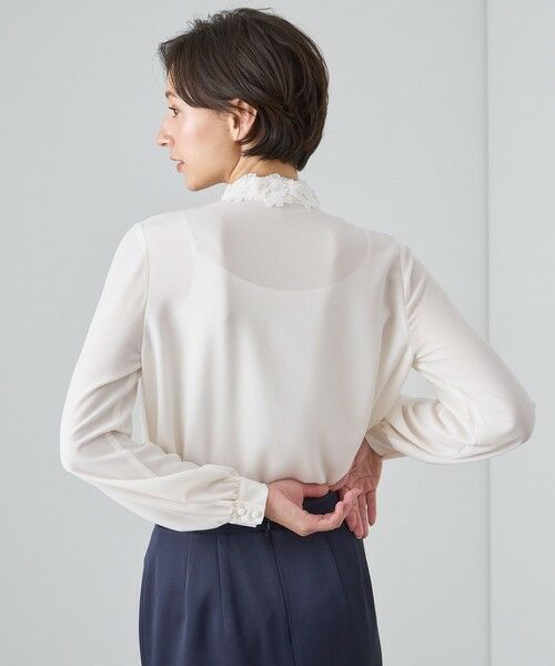 セール】 【Eternal Line 2024】ジョーゼットフラワーレース ブラウス