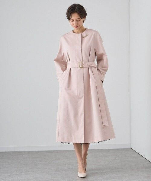 セール】 撥水ツイルノーカラーコート （トレンチコート）｜ANAYI