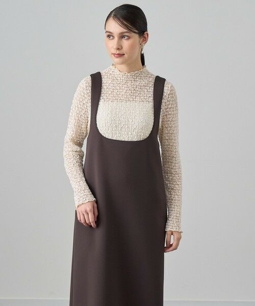 セール】 ダブルジャージージャンパードレス （ロング・マキシ丈