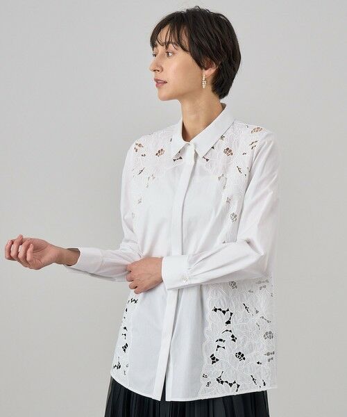 セール】 ブロード刺繍シャツ （シャツ・ブラウス）｜ANAYI / アナイ