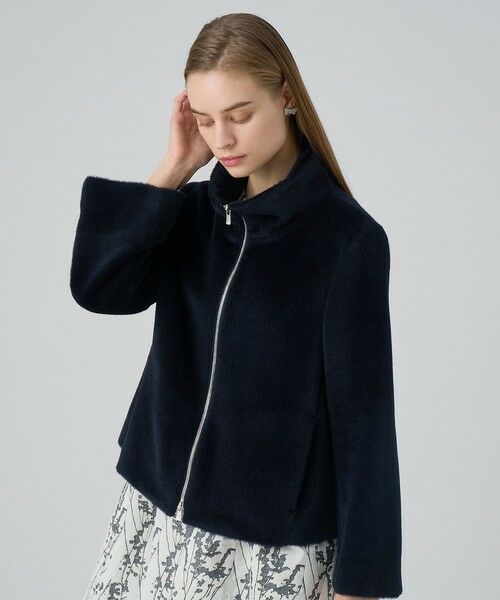 セール】 アルパカシャギースタンドコート （その他アウター）｜ANAYI