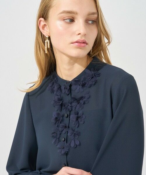 Eternal Line 2025】ジョーゼットフラワーモチーフ ブラウス （シャツ