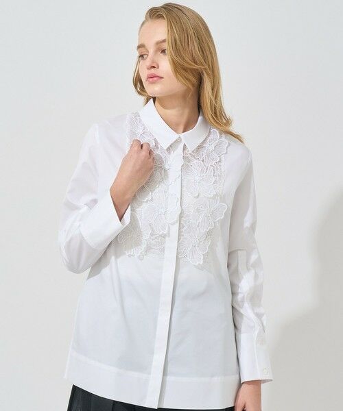 セール】 【Eternal Line 2025】コンパクトコットン刺繍シャツ