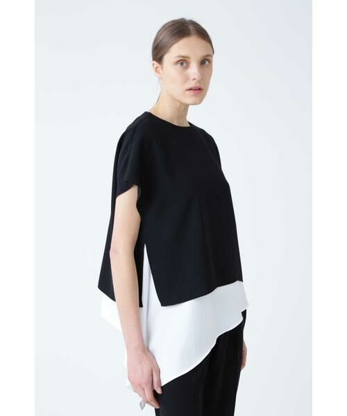 セール】 バイカラージョーゼットブラウス （シャツ・ブラウス