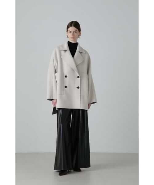 ◇カシミヤ混2TONEリバーコート （アウター）｜ADORE / アドーア