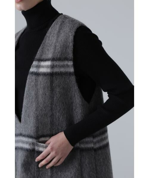 セール】 アルパカシャギーチェックワンピース （ワンピース）｜ADORE