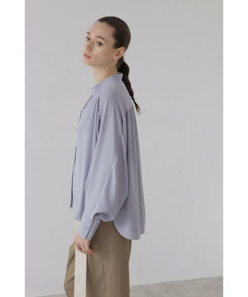 セール】 ライトジョーゼットギャザーブラウス （シャツ・ブラウス