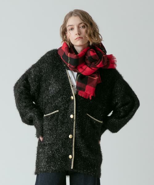 セール】 シャイニーフェザーカーディガン （カーディガン・ボレロ