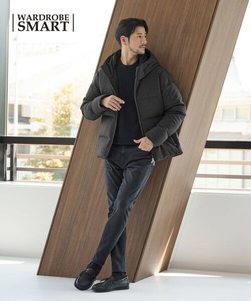 WEB限定 WARDROBE SMART】LANATEC フード ダウンジャケット （ダウン