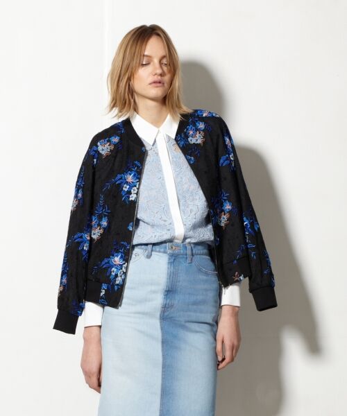 セール】 スターフラワー刺繍ブルゾン （ブルゾン）｜GRACE