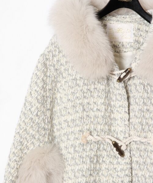 セール】 ファー付ツィードポンチョ （ポンチョ）｜GRACE CONTINENTAL