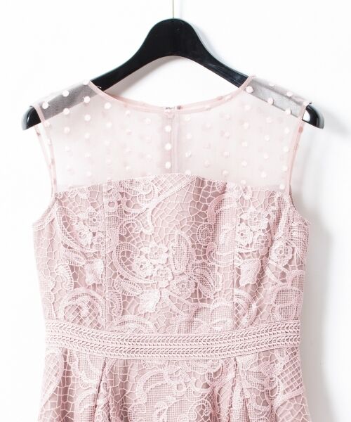 セール】 ドットフラワーレース刺繍ワンピース （ドレス）｜GRACE