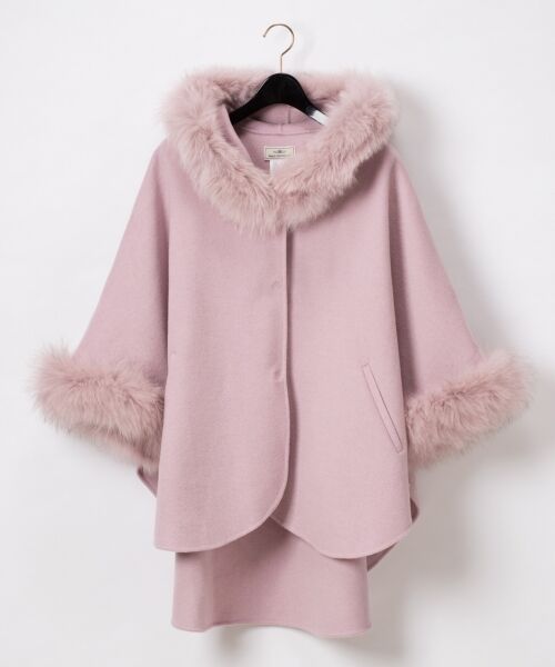 セール】 ファー付フードポンチョ （ポンチョ）｜GRACE CONTINENTAL