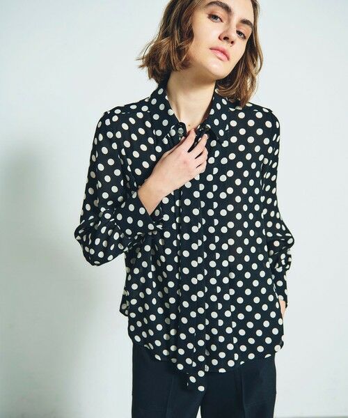 ドットプリントボウタイブラウス （シャツ・ブラウス）｜GRACE