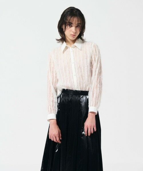 セール】 フリンジレースタイ付ブラウス （シャツ・ブラウス）｜GRACE