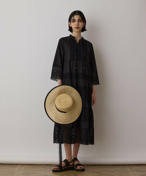 セール】 レースコンビワンピース （ロング・マキシ丈ワンピース