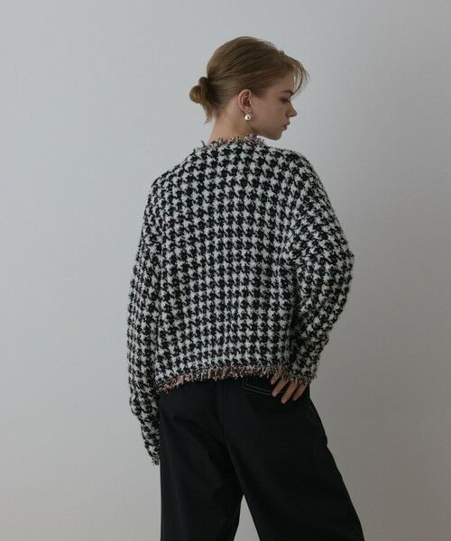 ツイードニットショートカーディガン （カーディガン・ボレロ）｜GRACE