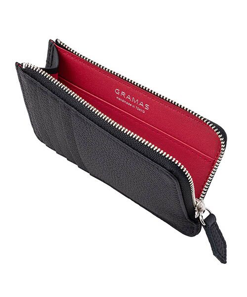 セール】 German Shrunken-calf Flat Zip Wallet （財布・コインケース