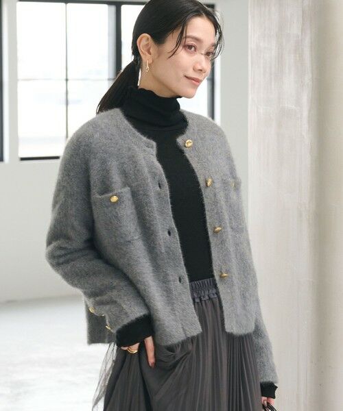 セール】 デイリーエリートカーデ （カーディガン・ボレロ）｜green