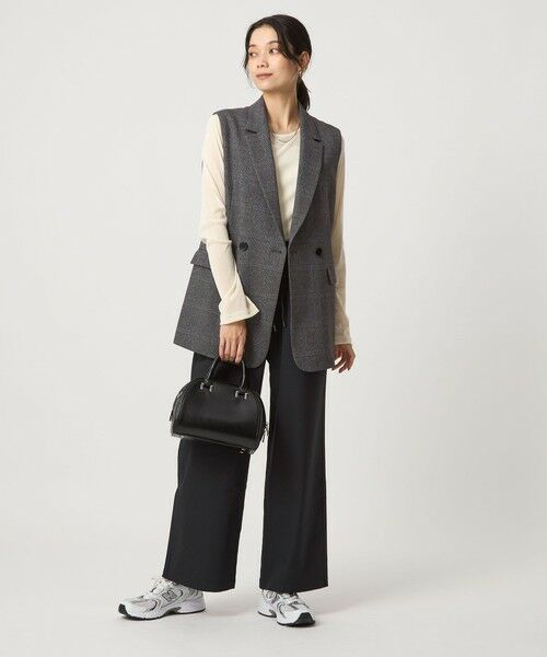 セール】 ツイードライク ジレ マシンウォッシャブル 帯電防止