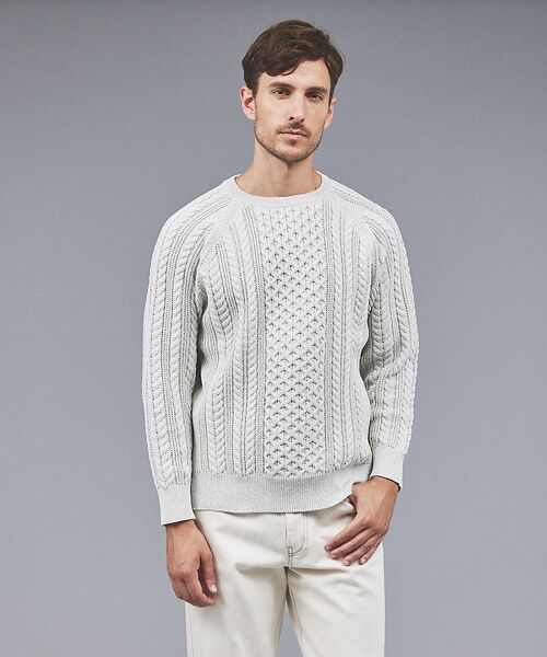 セール】 【アラン柄】ケーブルニット （ニット・セーター
